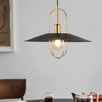 Lustre en fer réglable en hauteur, design nordique transfrontalier, simple et luxueux, pour salle à manger, café, bar, restaurant, style UFO