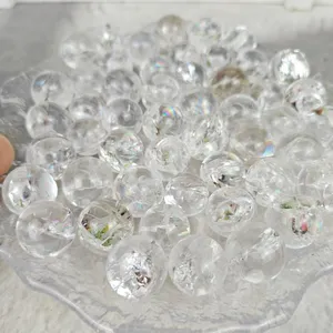 High Quality Hand Carved Natural Crystal Clear Crackle Quartz Little Sphere Crystal Balls For Home Decoration