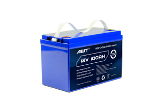 AWT 7000深度循环寿命Po4最佳质量12v 100ah可充电太阳能锂离子36v电池组锂电池12v - Product Image 5