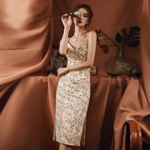 Nuovi Stili 2026 Modelli di Tendenza 2020 Abito da Donna con Stampa Floreale <span class=keywords><strong>Vestito</strong></span> <span class=keywords><strong>Lungo</strong></span> Bohémien - Product Image 4