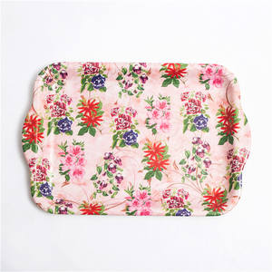 Petit plateau décoratif personnalisé imprimé petit plateau <span class=keywords><strong>en</strong></span> plastique bon marché - Product Image 3