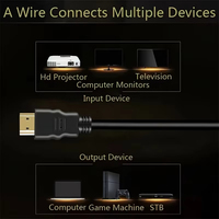 Câble HDMI 1080P 1.4V, câble HDTV câble HDMI mâle à mâle, câble HDMI 1080P pour UHD Samsung TV, moniteur, PS4/3, Xbox One
