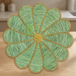 Set de table en corde de papier artisanal, tailles personnalisables, variété de couleurs, pour la décoration de table et les événements de mariage. - Product Image 1