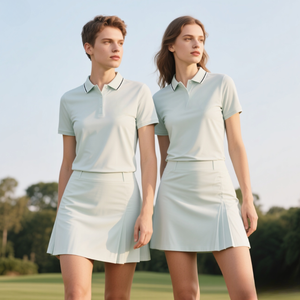 Polos para mujer, conjunto <span class=keywords><strong>de</strong></span> faldas <span class=keywords><strong>de</strong></span> <span class=keywords><strong>tenis</strong></span> <span class=keywords><strong>de</strong></span> golf, camisetas <span class=keywords><strong>de</strong></span> uniforme <span class=keywords><strong>de</strong></span> manga corta con botones, camisetas que absorben la humedad para el trabajo e informales - Product Image 1