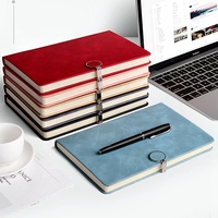 Carnet à feuilles mobiles en PU pour affaires, manuel de travail, boîte cadeau personnalisée en peau de mouton, carnet de notes pour le bureau, logo personnalisé