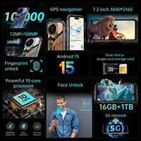 Teléfono Móvil NFC de 7.2 Pulgadas X27 Ultra 5G de la Mejor Calidad, Resistente a Golpes, Agua y Caídas