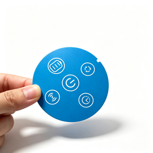 Oem Custom Wireless Heating <b>Pad</b> Control Panel Membrane Switch Sticker Battery Timer Cycle Power Icon Pvc Pet <b>Adhesive</b> - Product Image 2