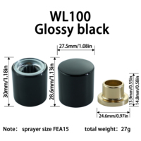 Capuchon de flacon de parfum en aluminium, personnalisé, avec fermeture magnétique, finition anodisée en aluminium, direct usine