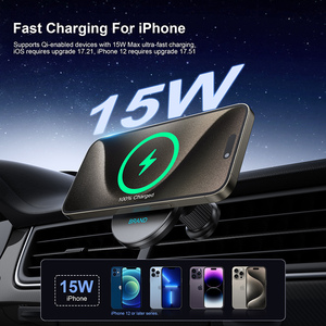 Caricabatterie Wireless Qi2 per Auto con Ventilazione e Ricarica Orizzontale/Verticale per <span class=keywords><strong>Apple</strong></span> e Android - Product Image 5
