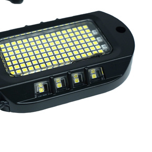 Luz de Roca Súper Brillante Blanca Pura de 144 LED con Controlador de Aplicación, Velocidad y Brillo Ajustables, Iluminación Ambiental <span class=keywords><strong>para</strong></span> Automóviles/Kingshowstar - Product Image 2