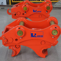 Attache rapide hydraulique mécanique à double vérin pour excavatrice, avec fonction d'inclinaison, pour excavatrices de 20 à 52 tonnes, diamètre de goupille de 80 à 120 mm
