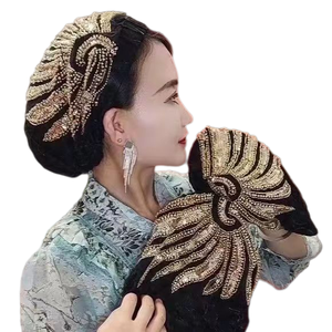 Phoenix Tail Modest Decorative <b>Hat</b> Elegant Women's Fashion Headband YASEEN Polyester Breathable Eco-friendly <b>Summer</b> Floral - Product Image 1