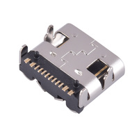 Connecteur USB Type C Femelle 16 Broches à Montage SMT sur Carte PCB, Port de Charge Rapide 5A pour Électronique DIY
