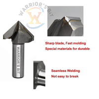 Warrior's 6mm de diamètre de tige 3D fraise en bout en forme de V personnalisable ODM/OEM fraise à bois avec outils de coupe à rainure