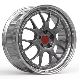POUR <span class=keywords><strong>BBS</strong></span> <span class=keywords><strong>BMW</strong></span> 2 pièces Structure Chrome Forgé Roues de Voiture - Product Image 2