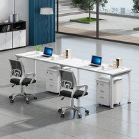Bureau en acier pour le bureau, mobilier scolaire, table d'étude simple pour ordinateur avec tiroir