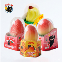 Pabrik PoPI CAT Es Krim Bentuk 3D Rasa Stroberi Segar, Pisang, Persik, Mangga, Camilan Beku