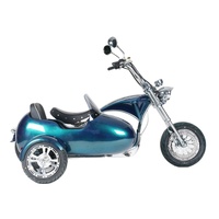 Rooder sara m1ps 72v 4000w 60-80 km/h citycoco kıyıcı elektrikli scooter elektriturquoise turkuaz yeşil mavi yan araba citycoco ile