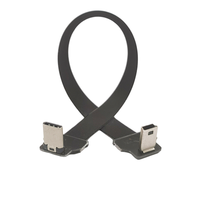 Câble de charge de données USB de type C mâle femelle à mini USB 5P mâle femelle angulaire FPV FPC pour tablette appareil photo