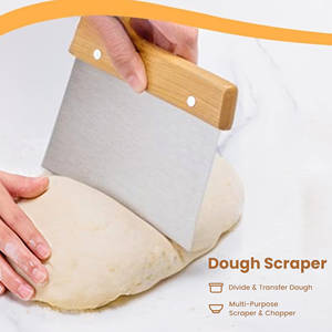 ชุดอุปกรณ์<span class=keywords><strong>ทำ</strong></span><span class=keywords><strong>ขนมปัง</strong></span> แปรงตีแป้ง ที่ตัดแป้ง ที่ขูดแป้ง 5 ใบมีด สแตนเลส พร้อมด้ามไม้ - Product Image 3