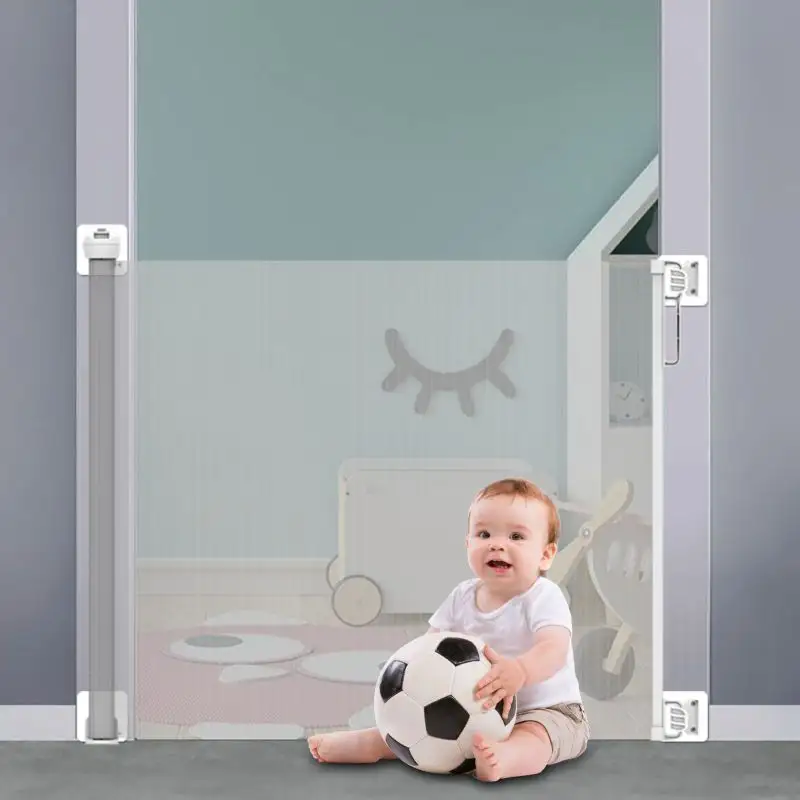 ASTM klappbares Kinder sicherheits tor Indoor Outdoor Baby einziehbares Tor mit starkem Klebeband