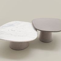 Table basse ronde moderne en marbre pour salon, meuble de salon