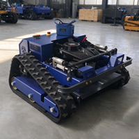 Mesin Pemotong Rumput Crawler Remote Control Terlaris, Mini Robotic Flail Mowe
