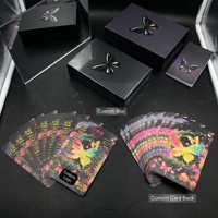 Cartes de tarot personnalisées avec impression sur papier noir finition lisse - Jeu d'oracle - Portable, écologique et durable - Utilisation familiale
