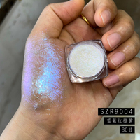 Poudre de pigment libre série SZR9002, finition métallique scintillante, effet caméléon, fard à paupières, brillant à lèvres, vernis à ongles en gel, laque