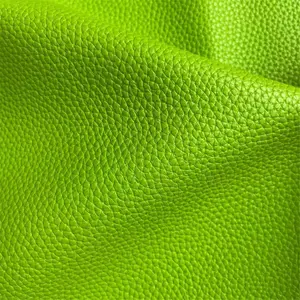 1.1mm lychee pattern PU leather soft feeling anti mildew durable use for bag shoes cloth upholstery