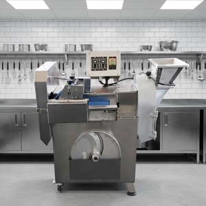 Machine de découpe industrielle automatique pour légumes (épinards, choux, pommes de terre, carottes, <span class=keywords><strong>oignons</strong></span>) – Coupe en tranches, en dés, en lanières - Product Image 6