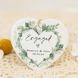 Décoration d'arbre de Noël Pendentif en céramique Souvenir Suspendu Image Personnalisation One-Piece Custom - Product Image 4