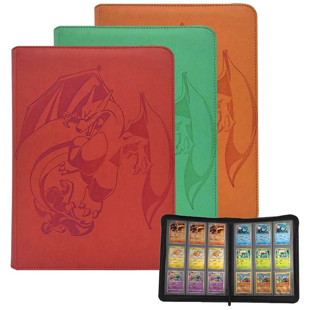 ModernQiu PU Leather 9-Pocket Binder for Trading Cards