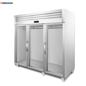 Frigorifero Commerciale per Carne con Porta in Vetro e Acciaio Inox, Espositore Refrigerato per Macellerie - Product Image 3