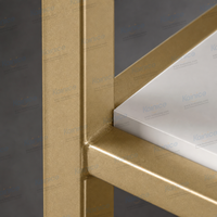 Porte-vêtements Kainice en métal doré, présentoir à vêtements, support de présentation pour magasins de détail, étagères, mobilier