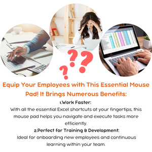 SANKE FLAME Custom Excel Office Atalhos <span class=keywords><strong>Mouse</strong></span> <span class=keywords><strong>Pad</strong></span> | Esteira de escritório para Treinamento Corporativo e Produtividade - Product Image 2