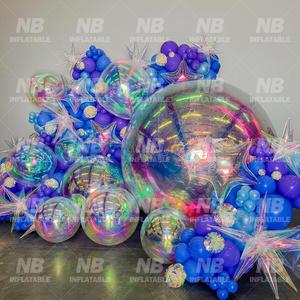 Custom Fashion Decoration PVC Inflatable <b>Balloon</b> Party Wedding Gold Silver Floating Sphere Mirror Ball <b>Customized</b> Custom Inflata - Product Image 3