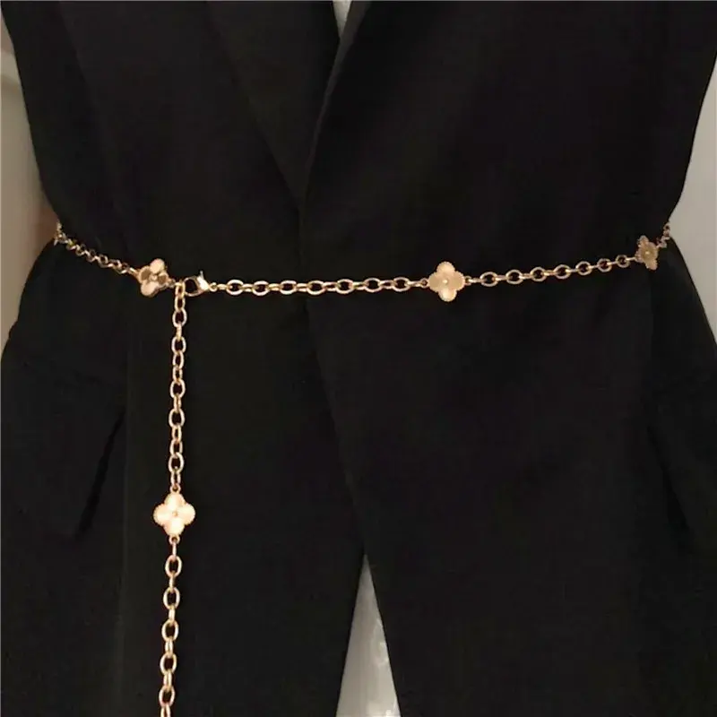 سلاسل نحيفة معدنية متعددة الاستخدامات تصميم كوري حزام نسائي كإكسسوار لديكور فستان الخصر من المنتجات الأعلى مبيعًا
