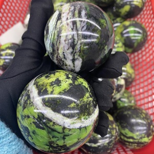 Esfera <span class=keywords><strong>de</strong></span> Ópalo Verde <span class=keywords><strong>de</strong></span> Alta Calidad, Cristal Espiritual Natural, Artesanía <span class=keywords><strong>de</strong></span> Piedras Preciosas, para Regalo - Product Image 3
