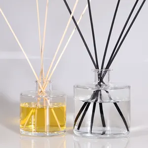 Popular Extra Large 1000ml Clear Luxury Big Reed Diffuser Empty Fragrance Glass Bottles For Sale