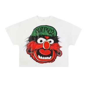 T-shirts oversize pour hommes T-shirts courts personnalisés Boxy 100% coton T-shirts graphiques de haute qualité pour hommes - Product Image 1