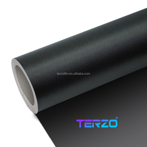 Film de protection pour véhicule en vinyle métallisé brossé PET, résistant aux UV et anti-décoloration, directement de l'usine - Product Image 1