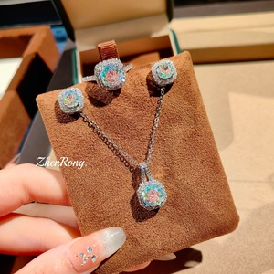 Ensemble de bijoux émeraude joyas 2026, ensemble de bijoux pour fille enfant, joyas de uso diario, plaqué or 14 carats, ensemble de bijoux en perles d'eau douce - Product Image 1