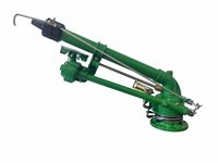 Canon d'arrosage à grande portée 23-56m, rotation à 360 degrés pour système d'irrigation agricole, en plastique et caoutchouc, avec cœur de réservoir sous pression