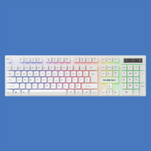 Nouveau clavier filaire USB G21 2026, clavier punk rétro à touches rondes, sensation mécanique, rétroéclairé, clavier de jeu USB - Product Image 2