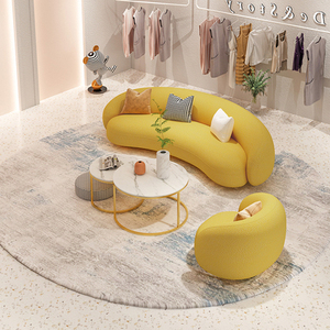 Ordic-sofá de tela de terciopelo para salón de belleza, mueble para tienda de ropa - Product Image 3