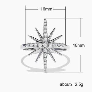 Delicato Anello Sottile con Fiocco di Neve e Fiori, Micro Incastonatura di Zirconi, Gioiello da Mano Femminile per Uso Quotidiano - Product Image 3