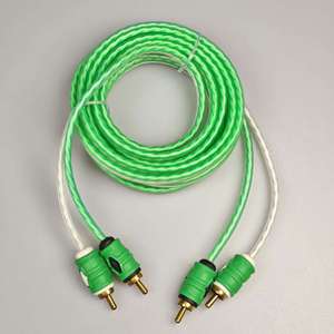Gold-plated 2-to-2 RCA male <b>cable</b> HiFi audio AV <b>cable</b>, used for TV speaker home theater connection - Product Image 4