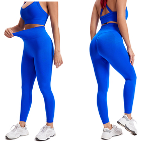 Ensemble <span class=keywords><strong>de</strong></span> Yoga bon marché, soutien-gorge <span class=keywords><strong>de</strong></span> gymnastique, Scrunch, fesses sans couture, Leggings d'entraînement pour femmes, costume <span class=keywords><strong>de</strong></span> Sport deux pièces, nouvelle collection 2023 - Product Image 4
