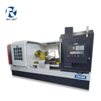 Torno CNC CK6180 de Alta Resistencia, Bancada Plana, Alta Precisión, Gran Diámetro, para Torneado de Metal, con Certificación CE para Fabricación Industrial